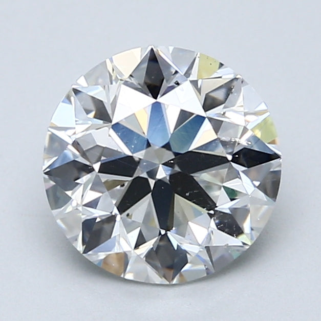 2.0ct Round, D SI1 — GIA