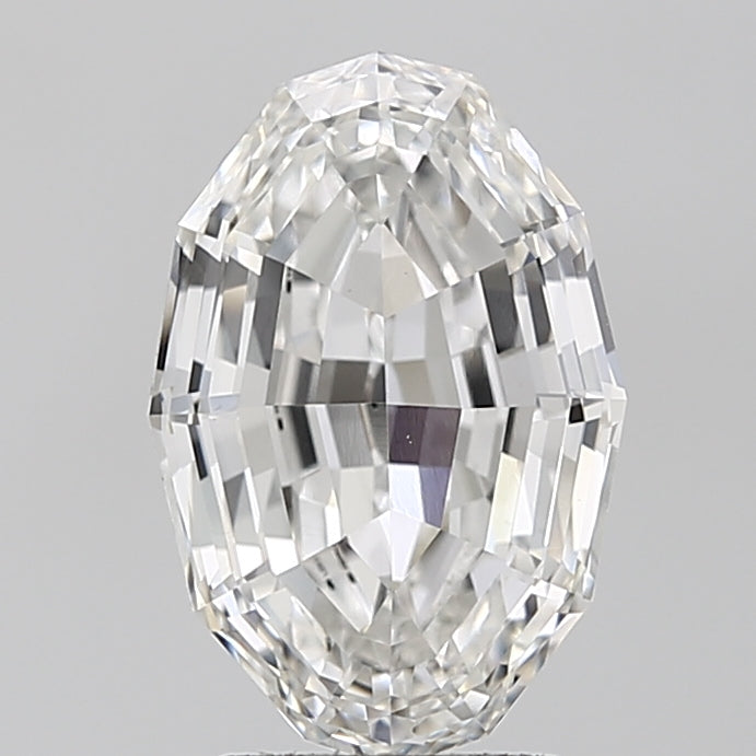 3.42ct Oval Step Lab-Grown Diamond — F VVS2, IGI Certified