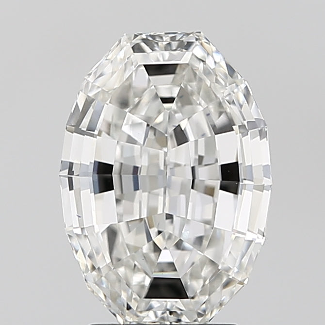 3.13ct Oval Step Cut, F VVS2 — IGI