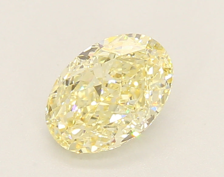 1.04ct Oval Fancy Yellow Lab-Grown Diamond — VVS2 | IGI