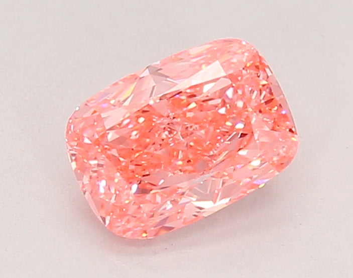 1.09ct Cushion Fancy Vivid Pink Lab-Grown Diamond — VS1 | IGI