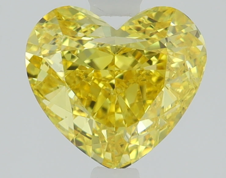 1.30ct Heart Fancy Vivid Yellow Lab-Grown Diamond — VS1 | IGI