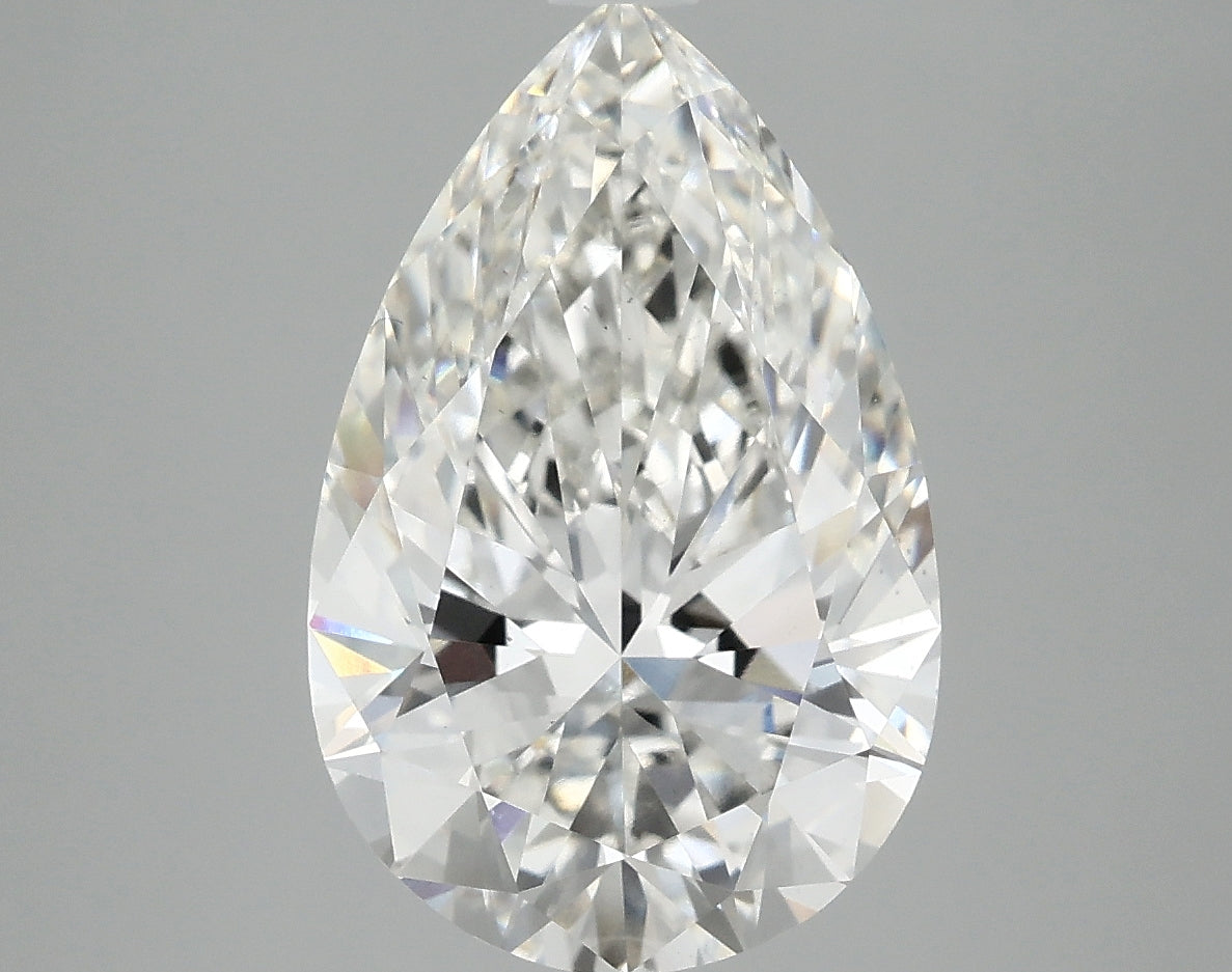 4.1ct Pear, F VS1 — IGI