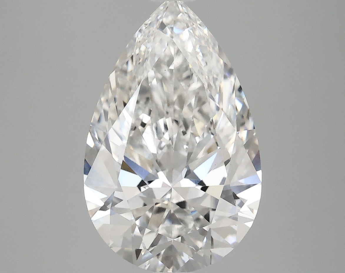 3.91ct Pear, F VS1 — IGI