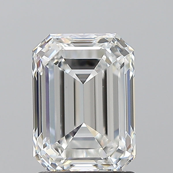 1.7ct EMERALD, F VS1 — GIA