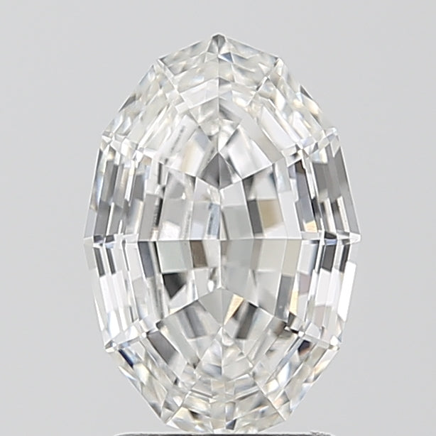 2.03ct Oval Step Cut, F VS1 — IGI