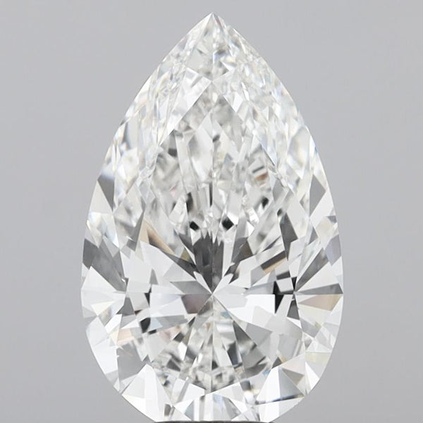 7.04ct Pear Lab-Grown Diamond — F VVS2, IGI Certified