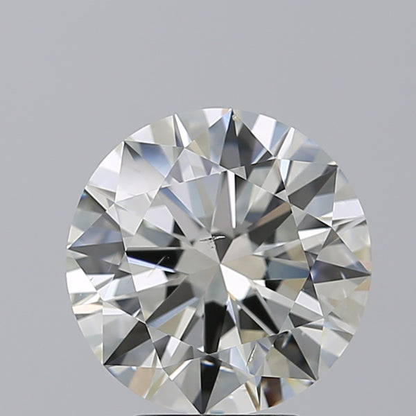 4.0ct Round, J SI2 — GIA