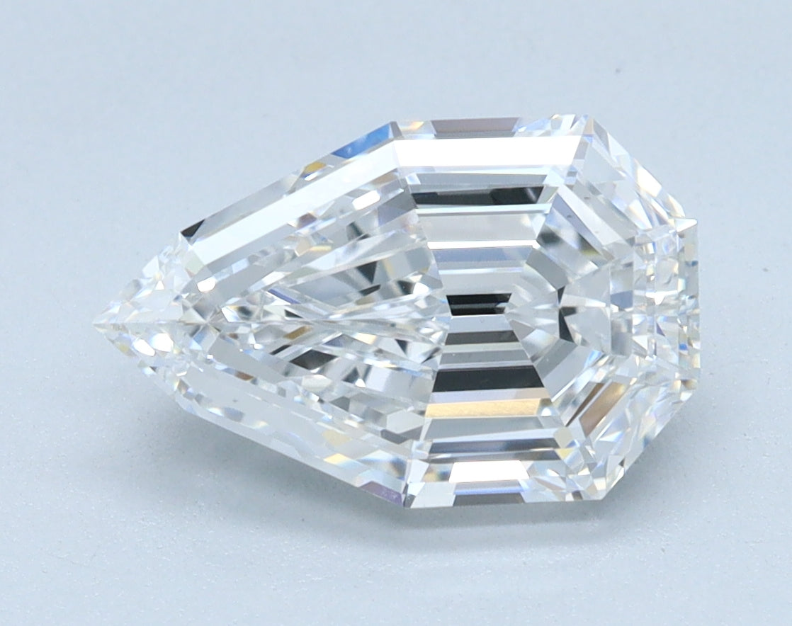 2.01ct Pear Step, D VS1 — IGI