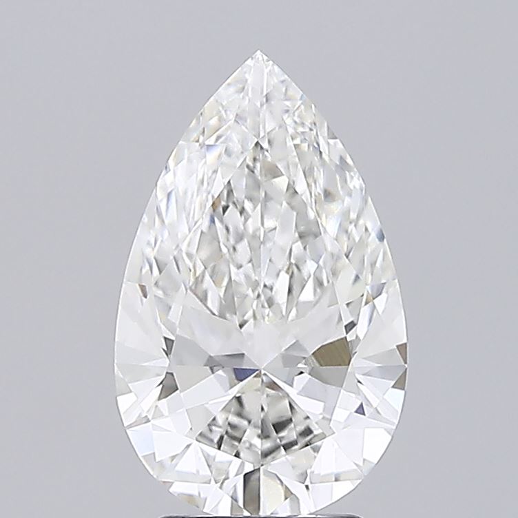2.8ct Pear, F VVS2 — IGI