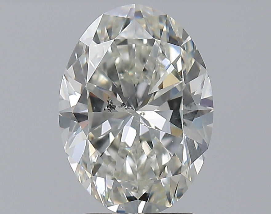 2.5ct Oval Natural Diamond — J SI2, GIA Certified