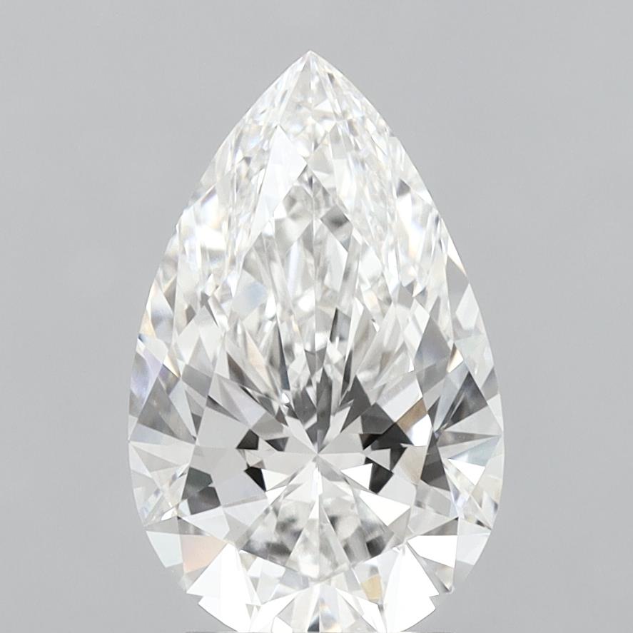 3.06ct Pear Lab-Grown Diamond — E VVS2, IGI Certified