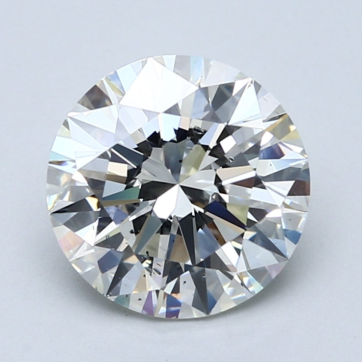3.02ct Round, H SI1 — GIA