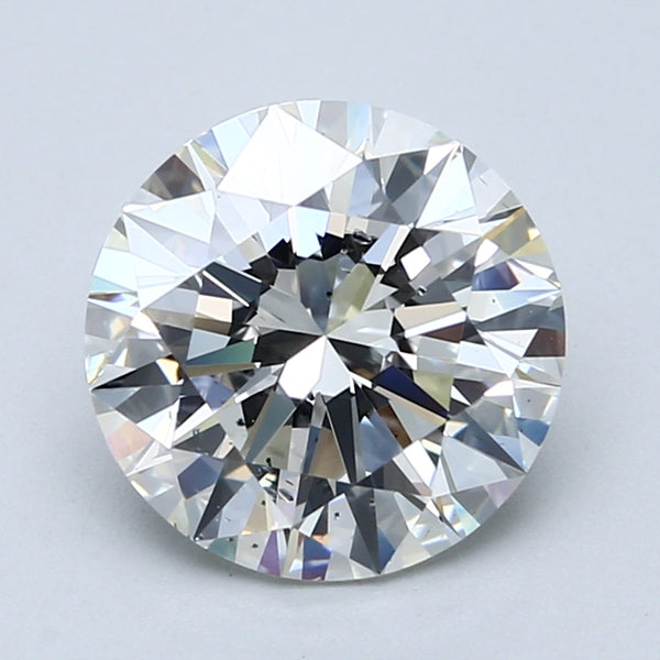 3.02ct Round, H SI1 — GIA