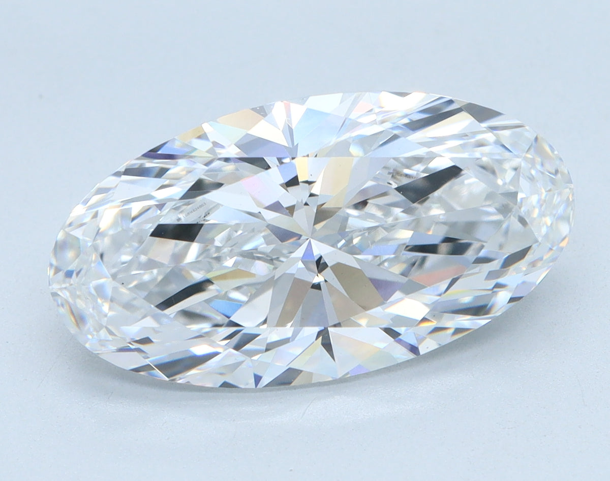 4.77ct Moval, D VVS2 — IGI