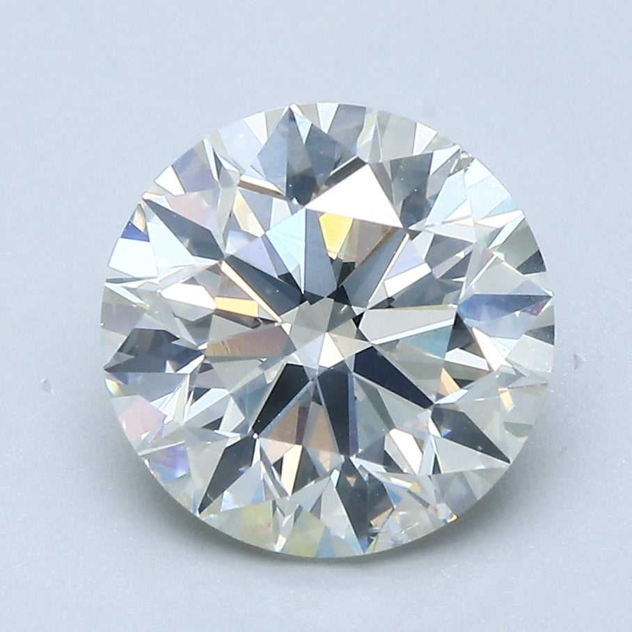 3.01ct Round Natural Diamond — J SI2, GIA Certified