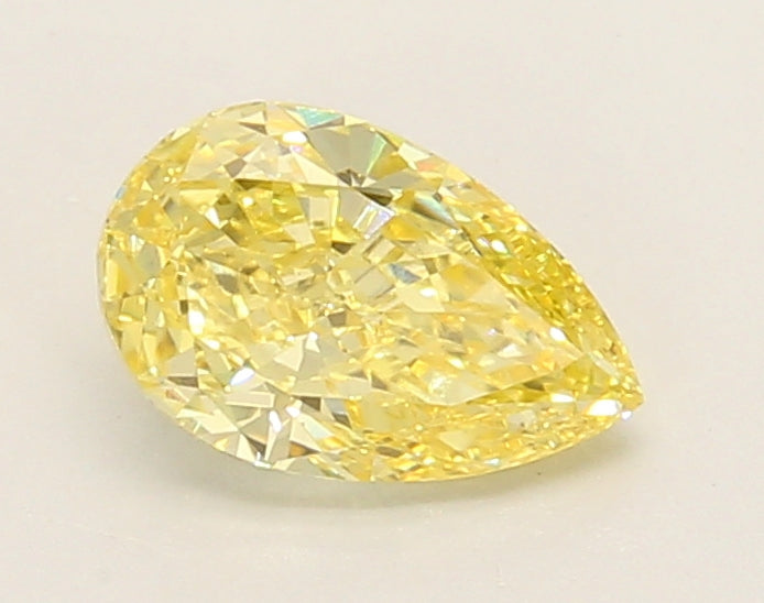 0.91ct Pear Fancy Intense Yellow Lab-Grown Diamond — VS1 | IGI