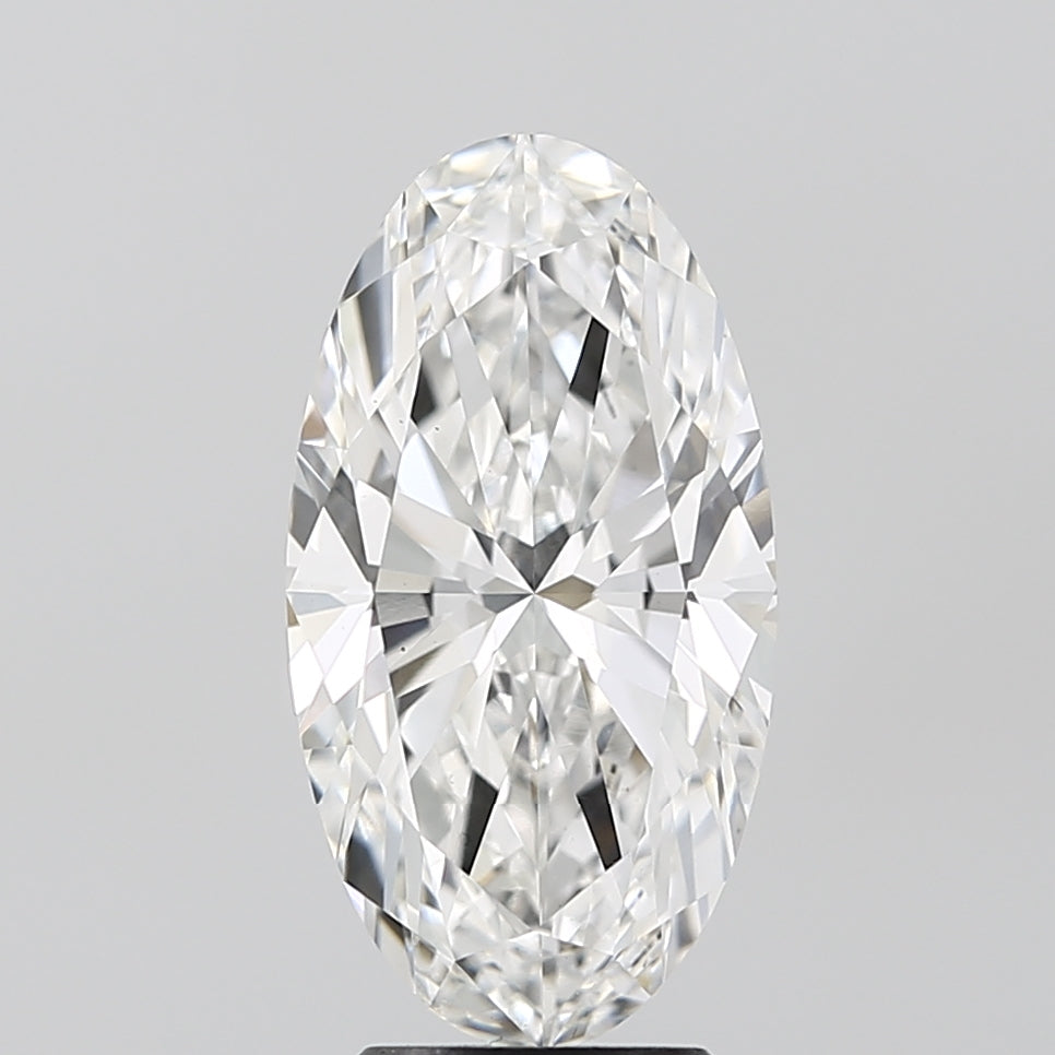 4.06ct Moval, F VS1 — IGI