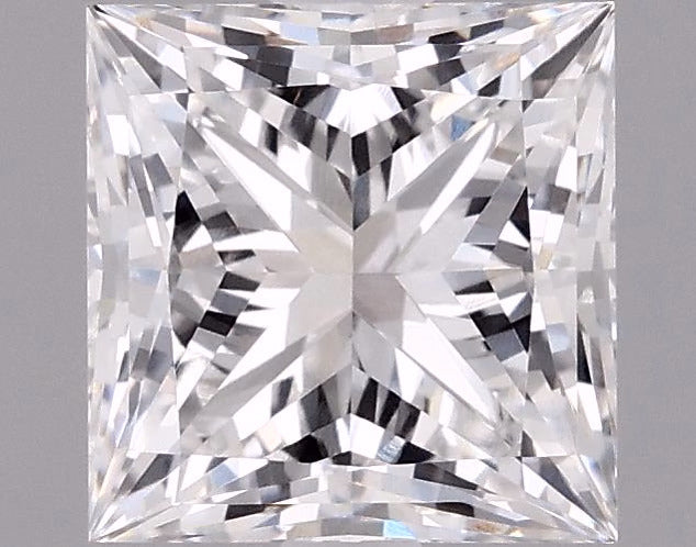 2.57ct Princess, F VVS2 — IGI