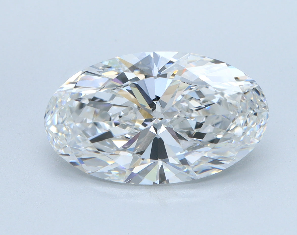 3.01ct Moval, F VVS2 — IGI