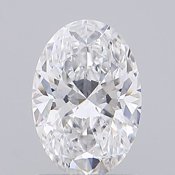 1.09ct Oval, D VS2 — IGI