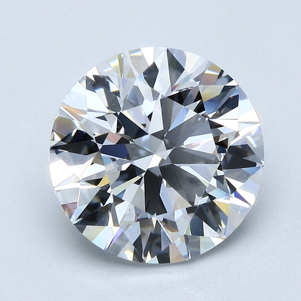 5.0ct Round, D VVS2 — GIA