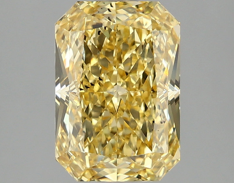 2.03ct Radiant Fancy Vivid Yellow Lab-Grown Diamond — VS2 | IGI