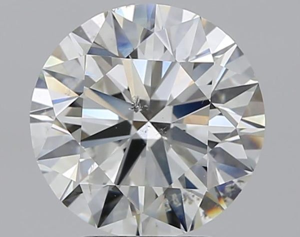 3.35ct Round, J SI2 — GIA