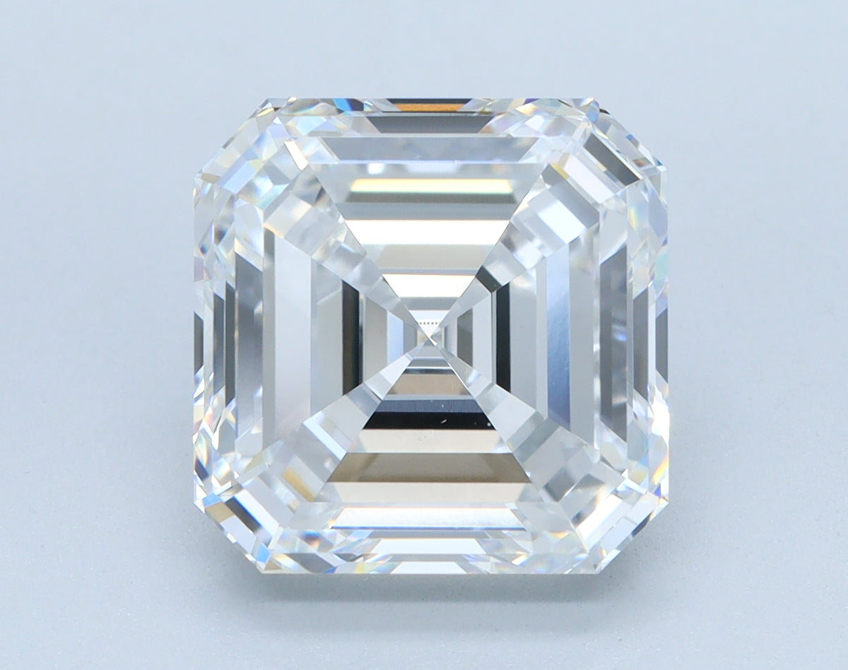 5.04ct Asscher, D VVS1 — IGI