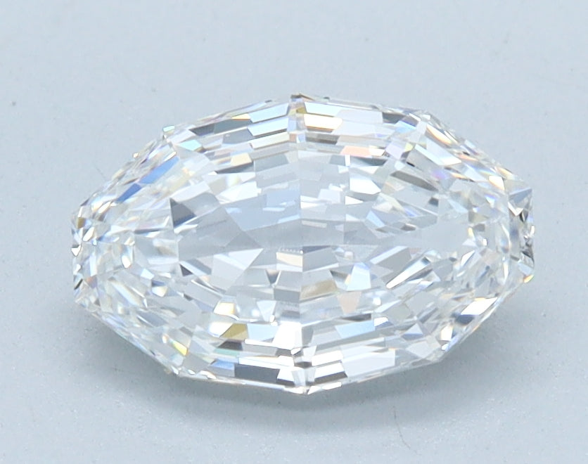1.09ct Oval Step Cut, D VVS2 — IGI