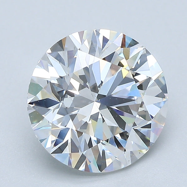 3.12ct Round, F VS2 — GIA