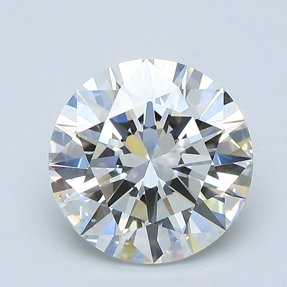 3.02ct Round, H VS2 — GIA