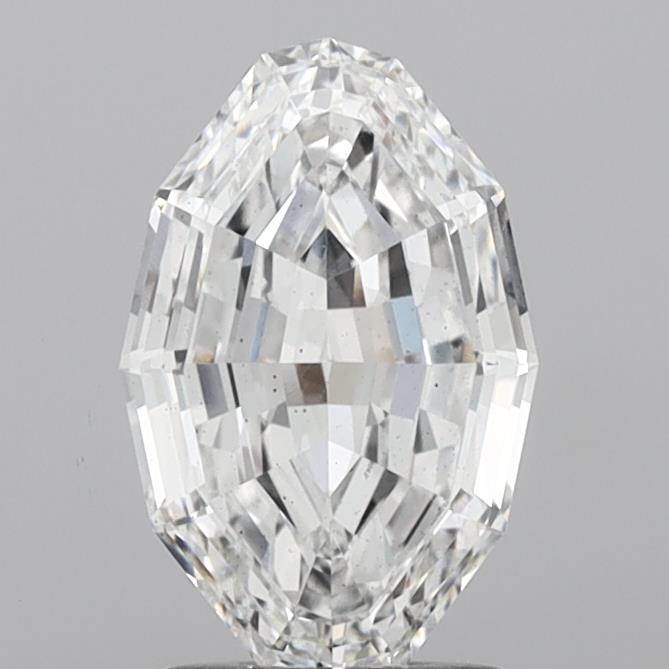 1.53ct Oval Polygon Step Cut, E VS1 — IGI
