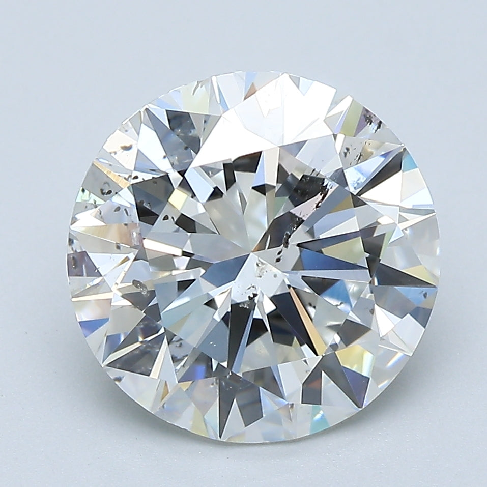 4.0ct Round, H SI2 — GIA