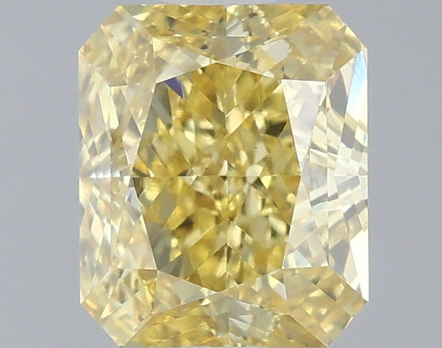 1.02ct Radiant Fancy Vivid Yellow Lab-Grown Diamond — VS1 | IGI