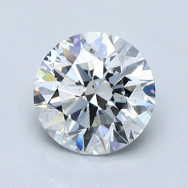 3.2ct Round, F SI2 — GIA