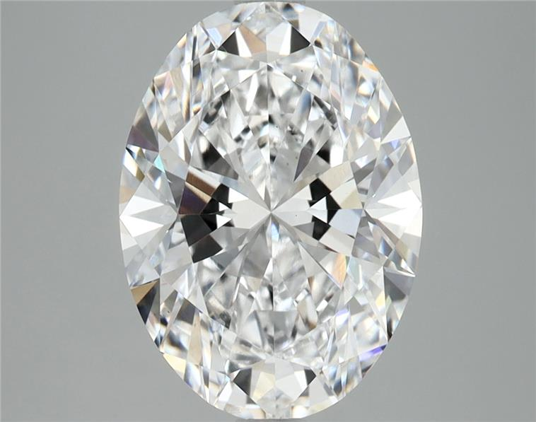 3.71ct Oval, D VS1 — IGI