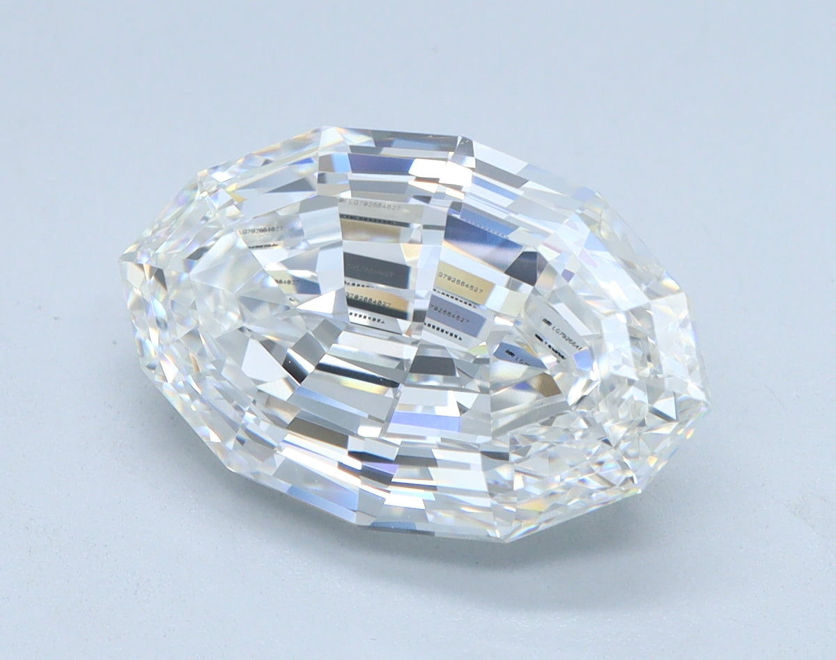 4.03ct Oval Step Cut, F VVS2 — IGI
