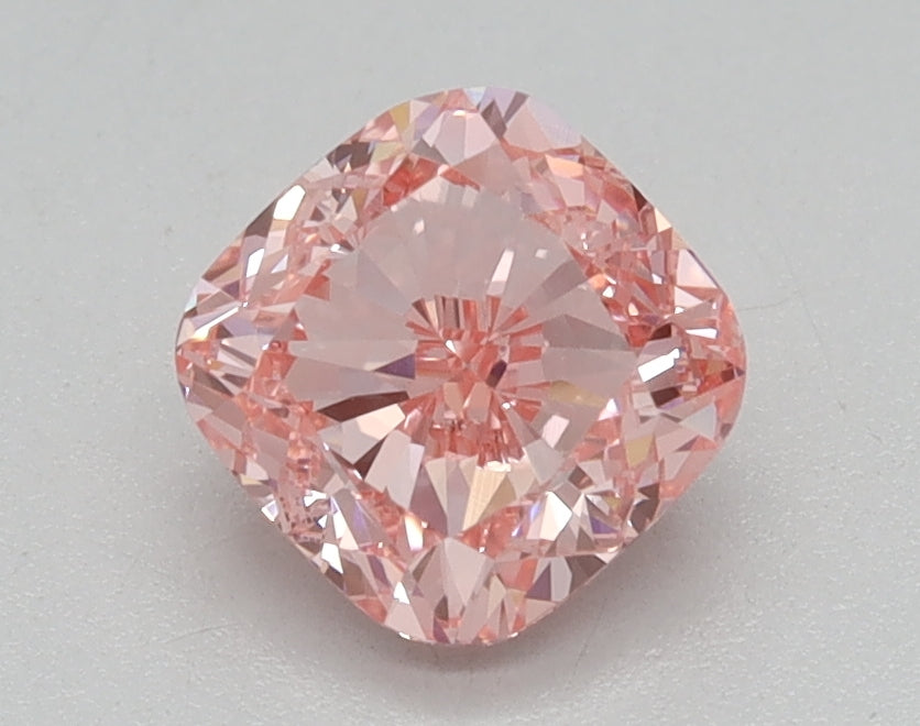 1.04ct Cushion Fancy Vivid Pink Lab-Grown Diamond — VVS2 | IGI