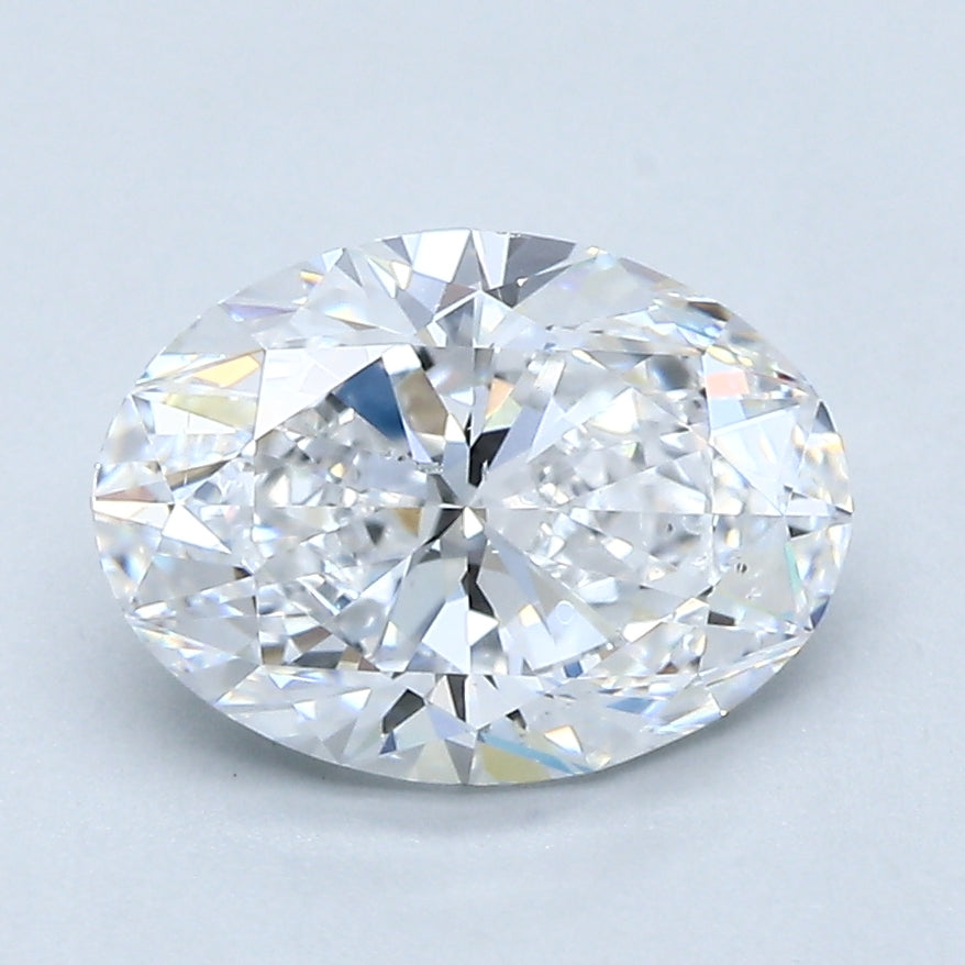 2.0ct Oval, D SI1 — GIA