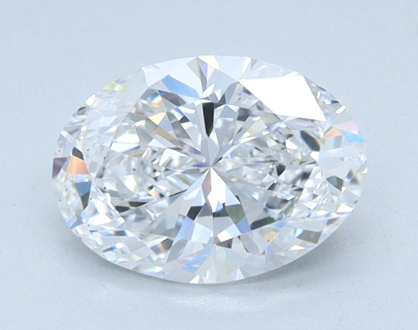 1.03ct Oval, D VS2 — IGI