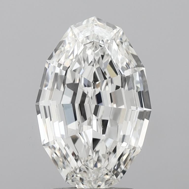 2.57ct Step Oval, F VVS2 — IGI