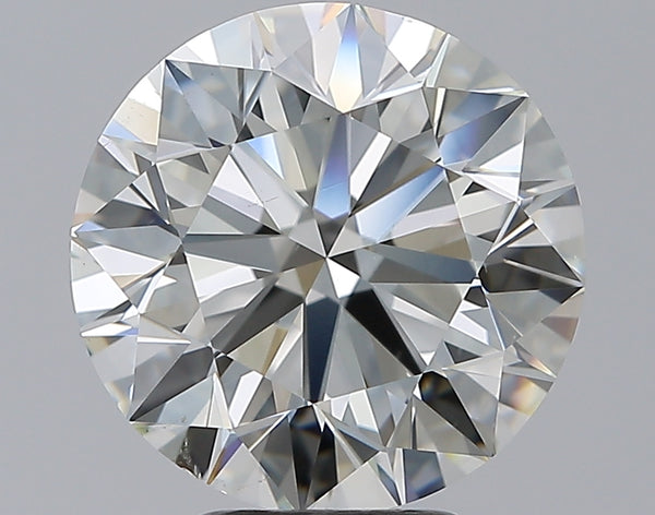 5.01ct Round, J SI1 — GIA