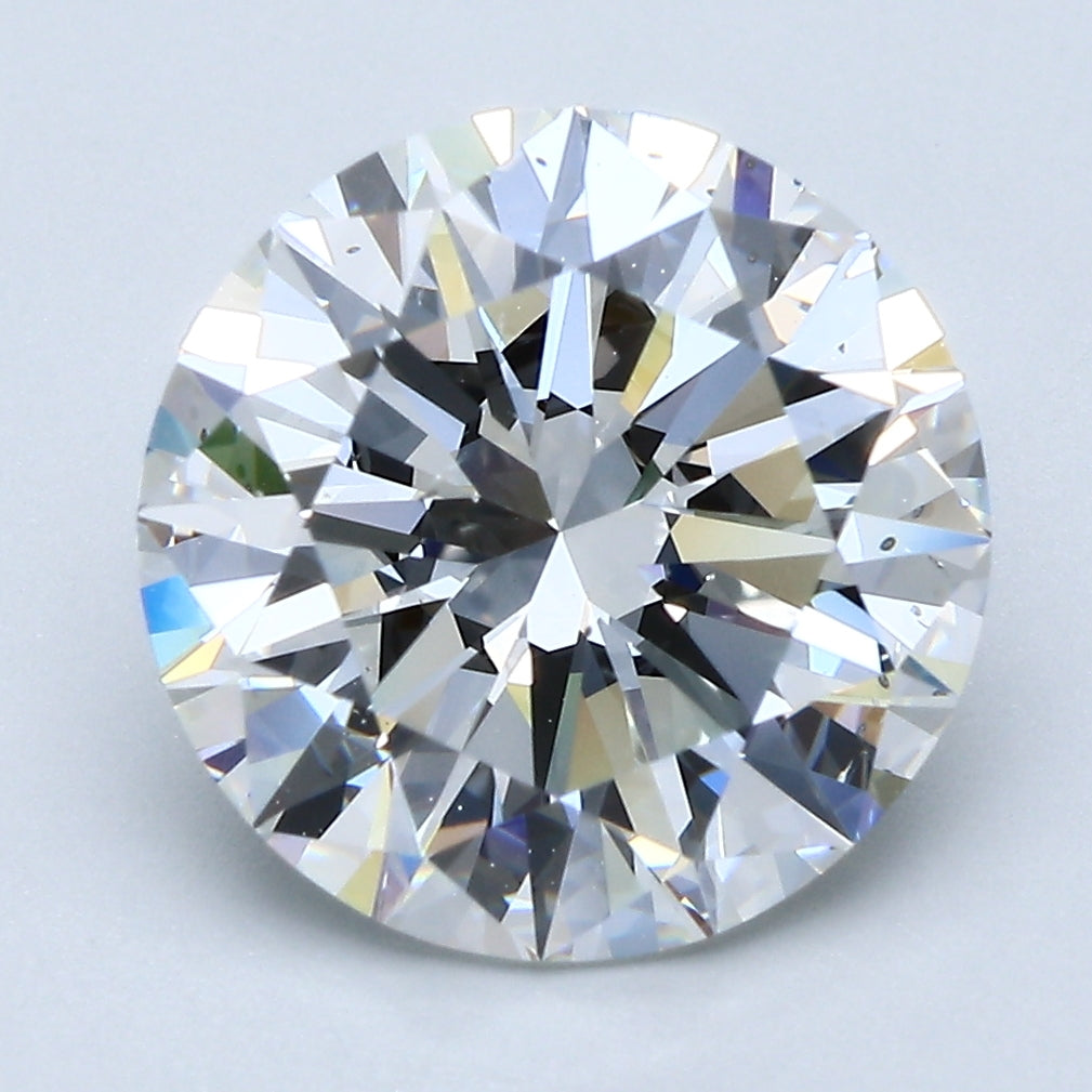5.03ct Round, F SI1 — GIA