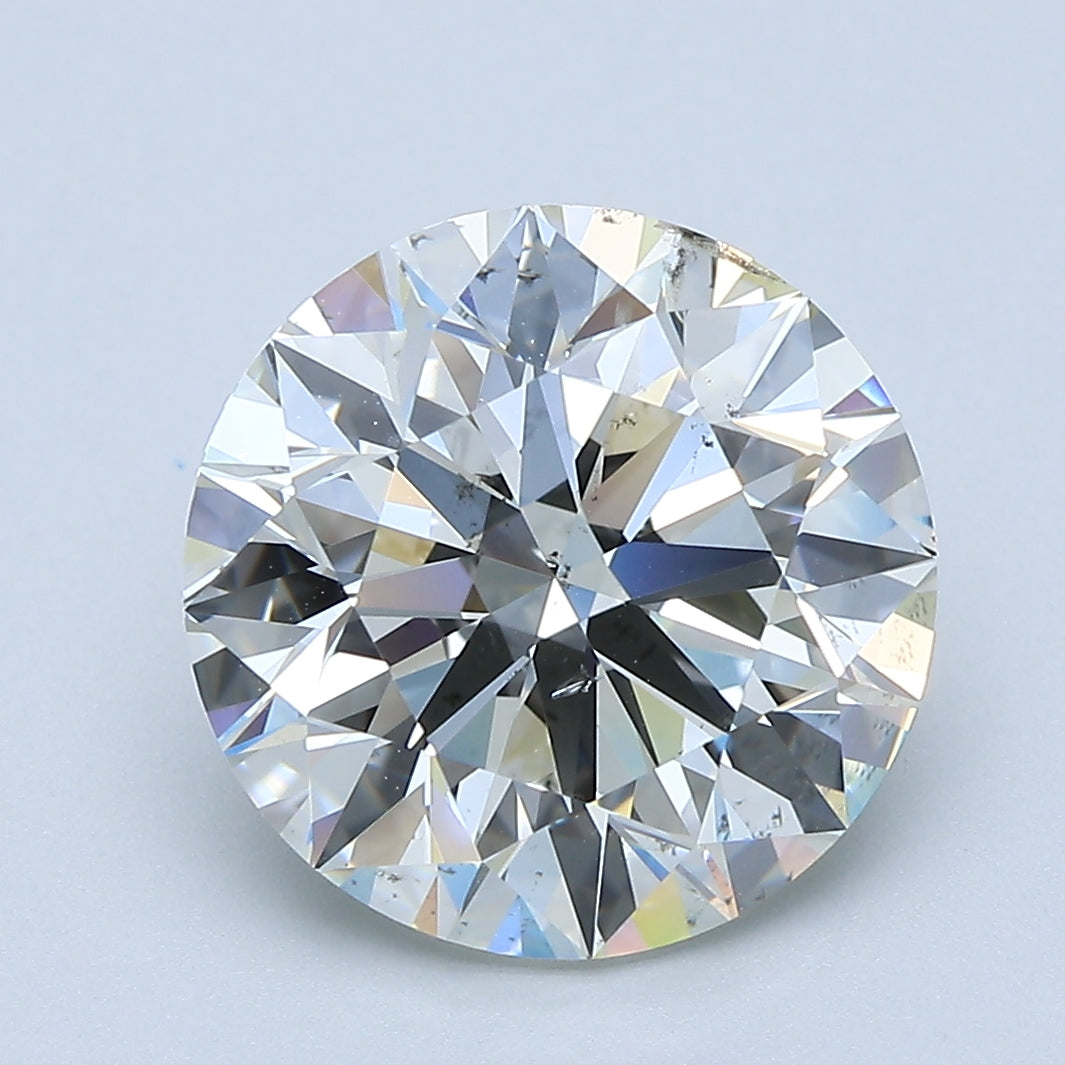 4.51ct Round, J SI2 — GIA