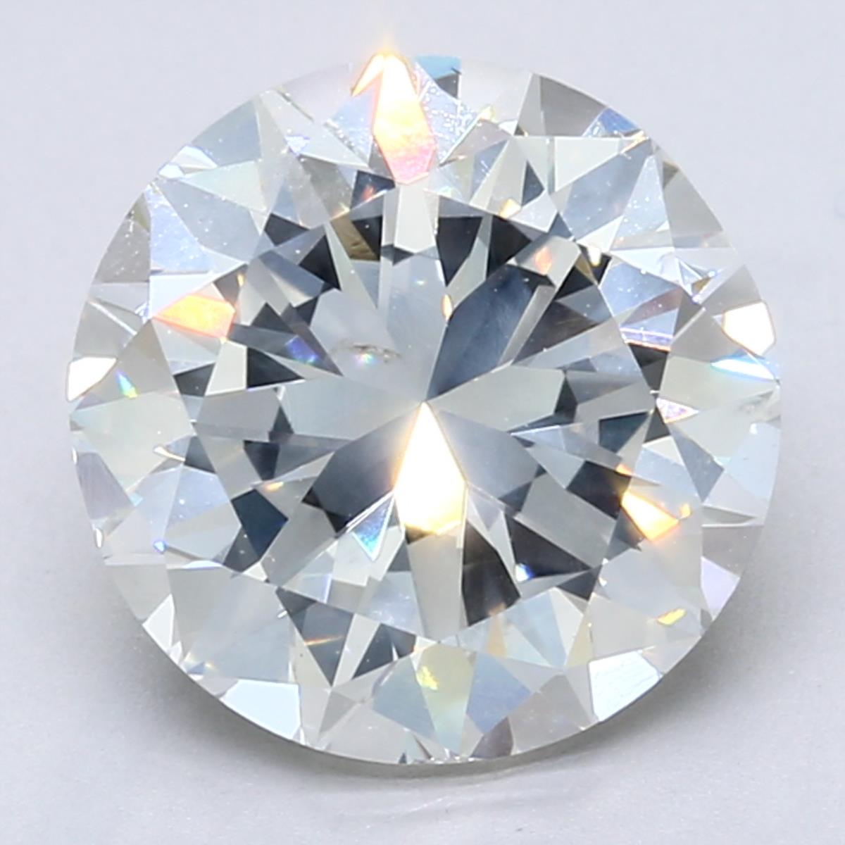 5.01ct ROUND, H SI2 — GIA — Laura Milman New York
