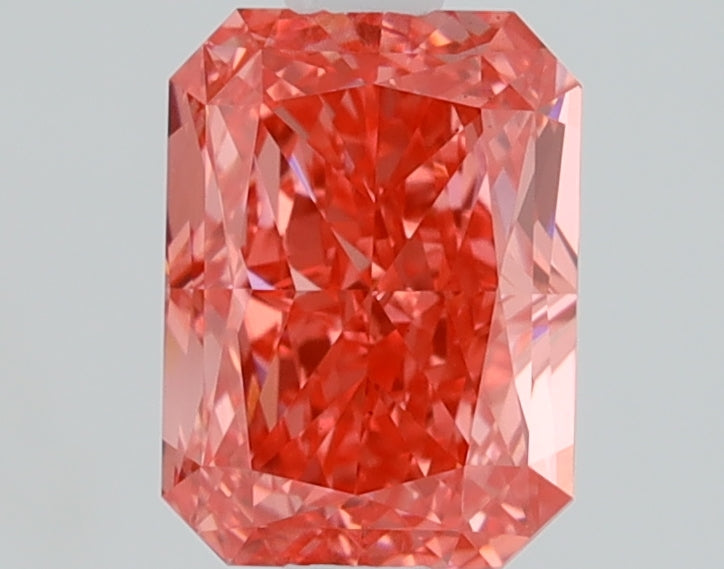 1.29ct Radiant Fancy Vivid Pink Lab-Grown Diamond — VS1 | IGI