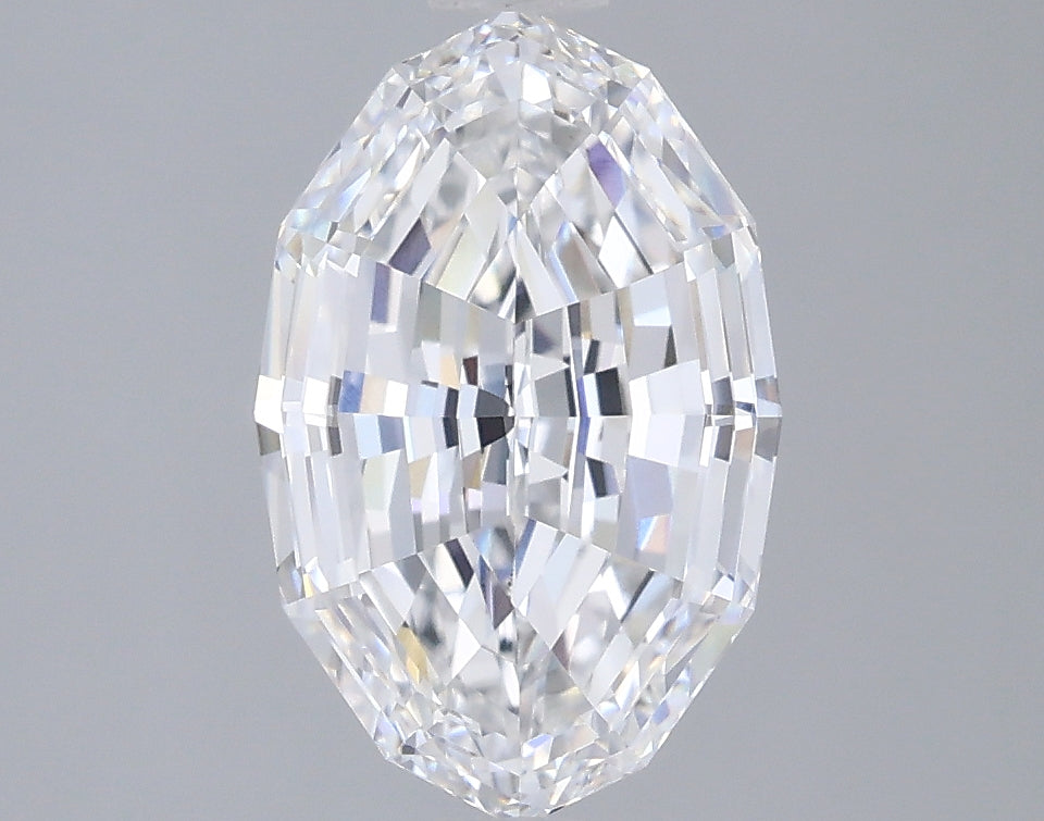 2.66ct Oval Step Cut, D VS1 — IGI