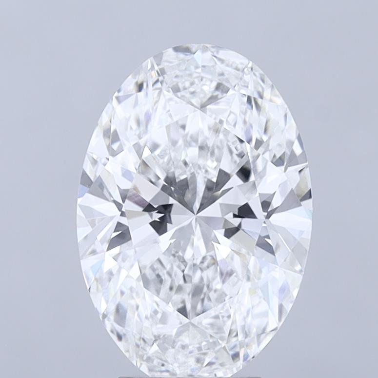 5.09ct Oval, D VVS2 — IGI