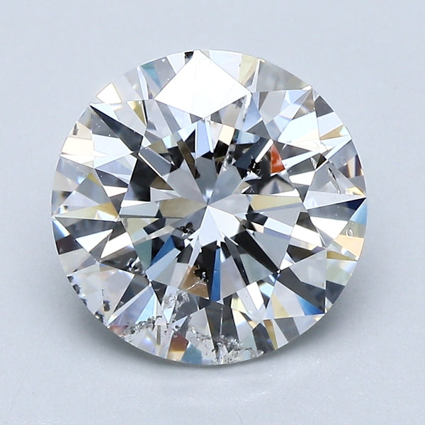 3.01ct Round, E SI2 — GIA